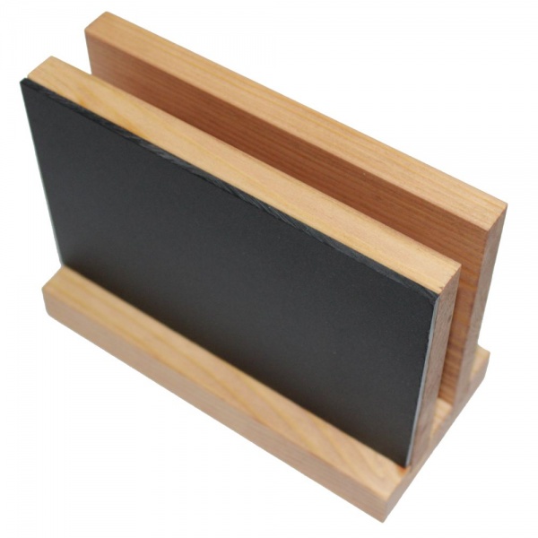 Elton Chalkboard Wooden Menu Holder